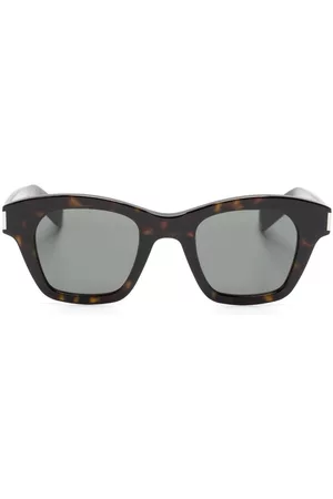Saint Laurent Lentes de sol cuadrados - SL 592 square-frame sunglasses