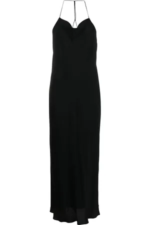 Bash Vestido largo con cuello desbocado