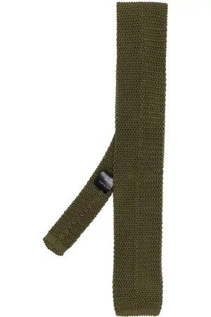 Fursac Hombre Pajaritas - Square-tip knitted silk tie
