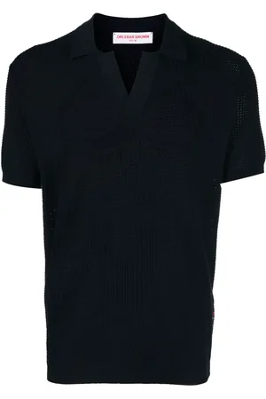 Orlebar Brown Playera tipo polo con cuello en V