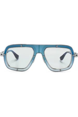 DITA EYEWEAR Lentes de sol con armazón redonda y micas oscuras