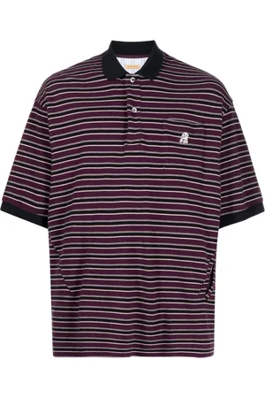 UNDERCOVER Playera tipo polo con rayas estampadas