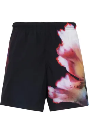 Alexander McQueen Shorts de playa Solarised Flower