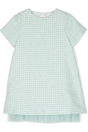 Simonetta Vestido de tweed manga corta