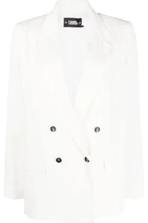 Karl Lagerfeld Blazer con logo en jacquard