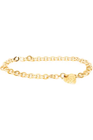 CHANEL Cinturón de cadena con dije de corazón 1995