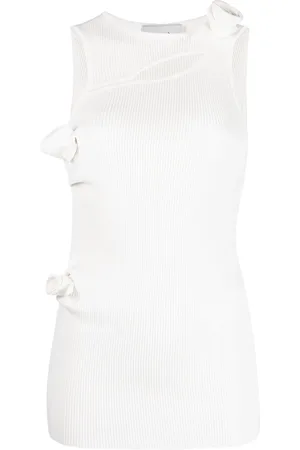 COPERNI Top tejido con motivo floral asimétrico