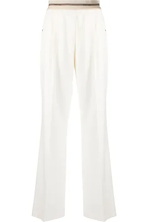 Helmut Lang Pantalones rectos con logo en la pretina