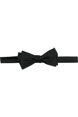 Fursac Corbata de moño de seda ajustable