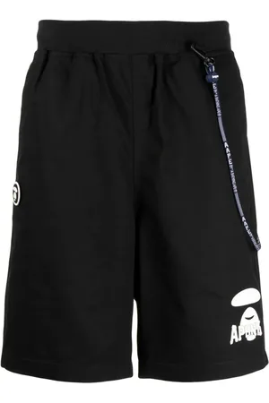 A Bathing Ape Bermudas con logo estampado