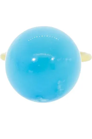 Irene Neuwirth Anillo Kingman en oro amarillo de 18kt con turquesa