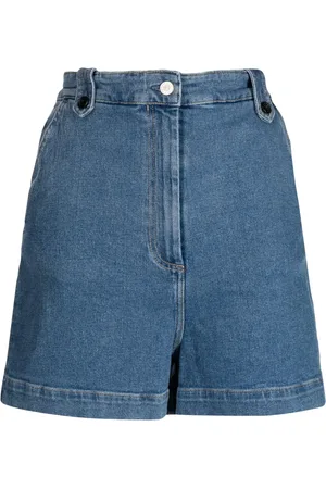 Paul Smith Shorts de mezclilla con tiro alto