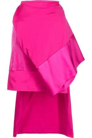 UNDERCOVER Falda midi con diseño asimétrico