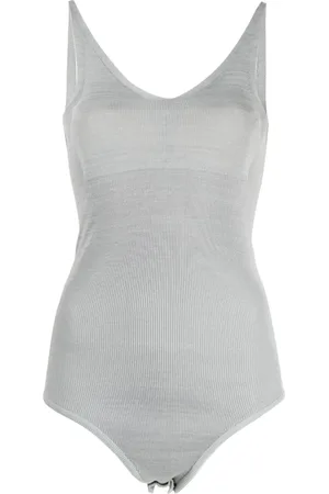 CFCL Body de canalé con cuello en V