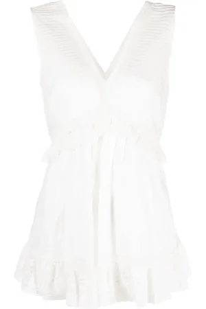 See by Chloé Blusa sin mangas con cuello en V