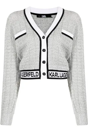 Karl Lagerfeld Cárdigan corto de bouclé