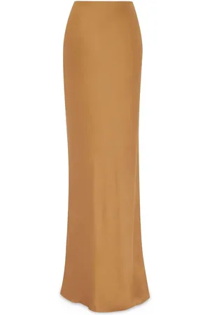 Saint Laurent Falda larga de seda