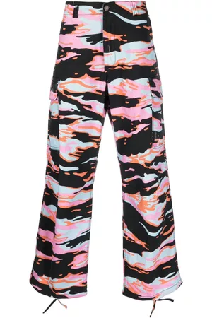 ERL Pantalones cargo con estampado gráfico