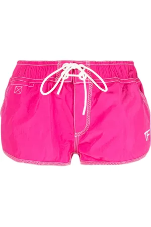 Tom Ford Shorts con cordones en la pretina y logo estampado