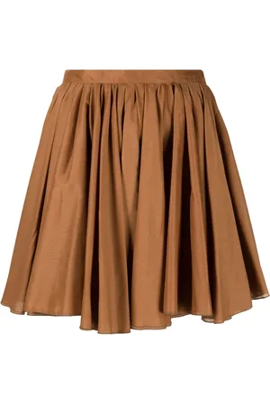 The Andamane Falda corta con diseño plisado y cintura alta