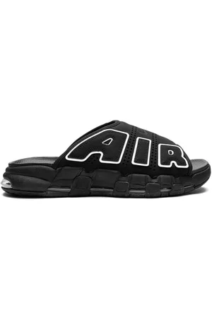 Nike Hombre Flip flops - Air More Uptempo OG "Black/White" slides