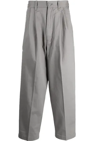 Izzue Pantalones de vestir con parche del logo