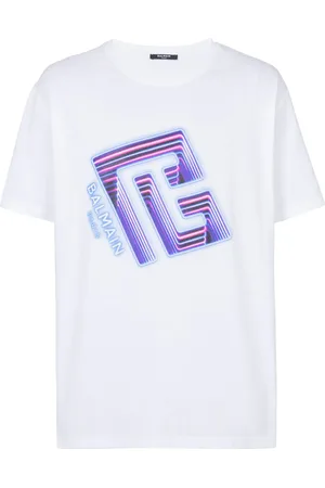 Balmain Playera con logo estampado