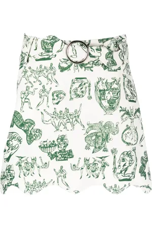 Charles Jeffrey Loverboy Falda corta con estampado gráfico