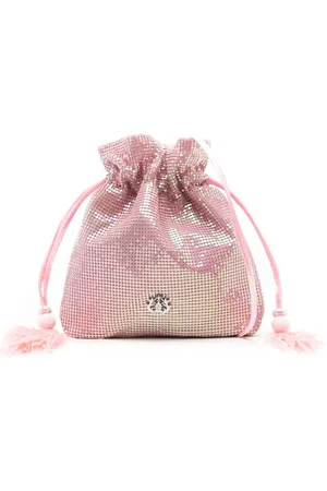 Isla Ibiza Bolsa de hombro de malla con placa del logo