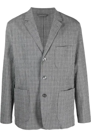 Aspesi Blazer con botones y motivo de cuadros