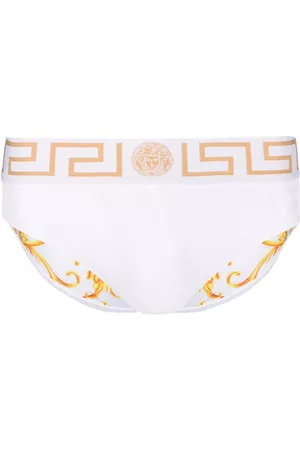 VERSACE Shorts de playa Greca Border