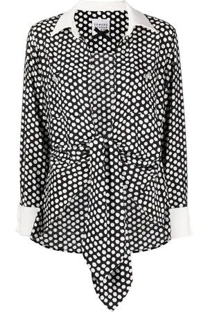 Edward Achour Paris Blusa con motivo de lunares