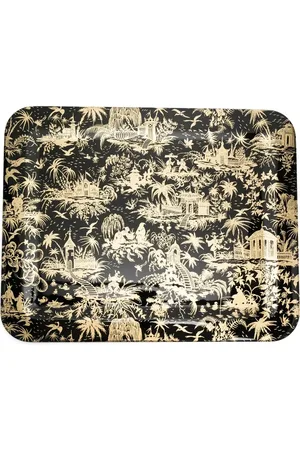 FORNASETTI Bandeja con estampado tropical