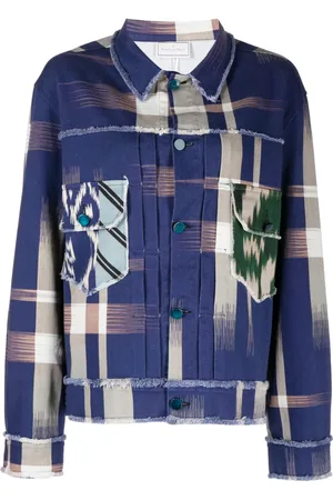 PIERRE-LOUIS MASCIA Camisa con motivo de cuadros y botones