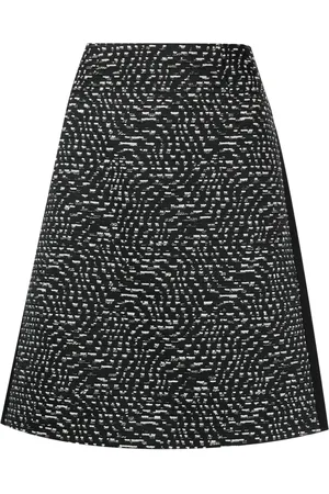 Paule Ka Falda de tweed con cintura alta