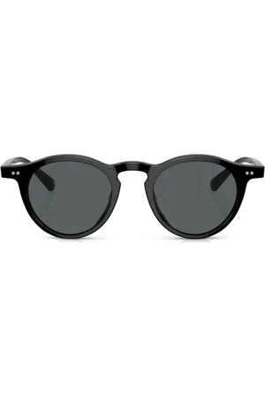 Oliver Peoples Lentes de sol con armazón redonda y cortes
