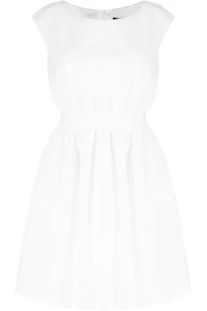 Paule Ka Vestido acampanado con cuello barco