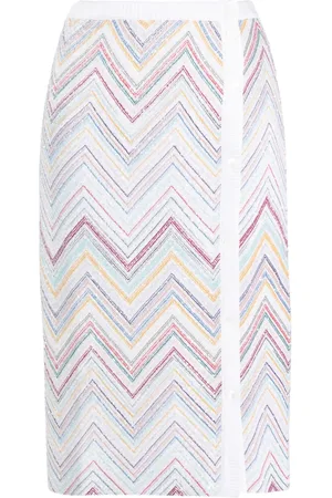 Missoni Falda lápiz con tejido en zigzag