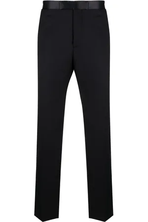 TAGLIATORE Pantalones slim con pretina de seda