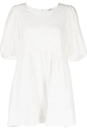 B+AB Vestido largo con mangas farol