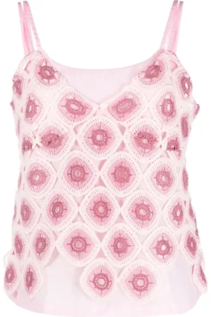 Comme des Garçons Top con capa de macramé