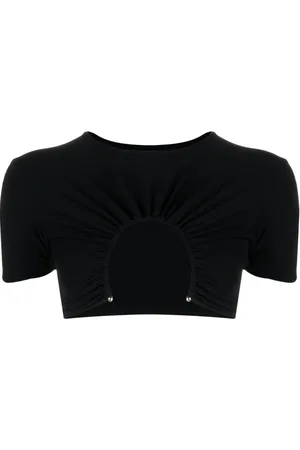 CHRISTOPHER ESBER Playera corta con aberturas