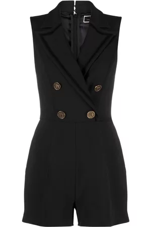 Elisabetta Franchi Jumpsuit bordado con doble botonadura