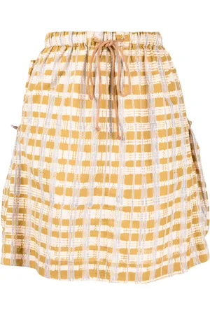 Story Falda con cuadros estampados y cordones