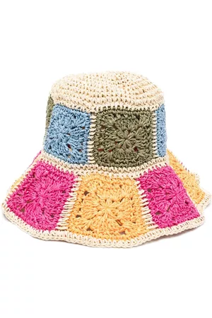 Claudie Pierlot Mujer Sombreros - Braided raffia bucket hat