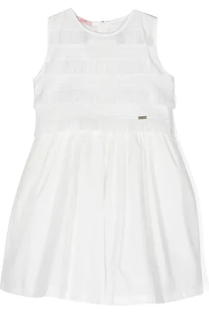 Liu Jo Vestido sin mangas con placa del logo y flecos
