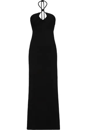 Proenza Schouler Vestido tejido con diseño largo y cuello halter