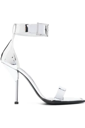 Alexander McQueen Sandalias con acabado laminado