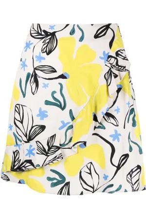 Paul Smith Falda con logo estampado y volantes