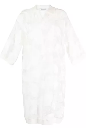 HENRIK VIBSKOV Mujer Midi - Devoré-effect V-neck midi dress